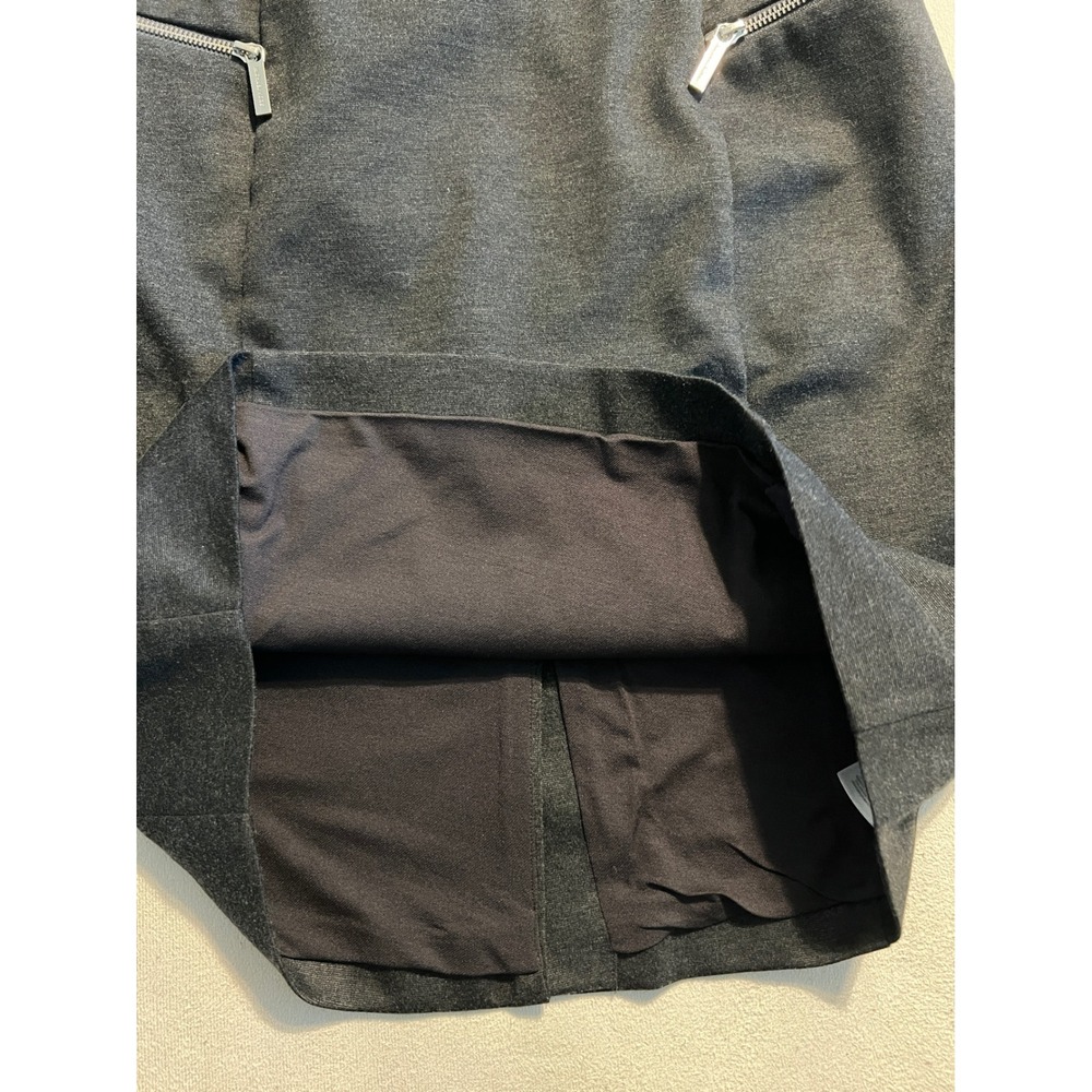 Michael Michael Kors Womens Gray Zipper Detail Pencil Skirt Size 12 Charcoal - Picture 10 of 15